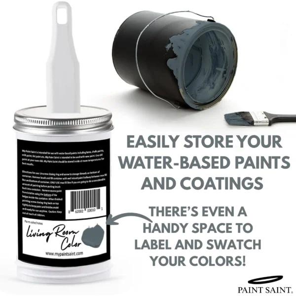 Convenient space for labeling and swatching on the Paint Saint