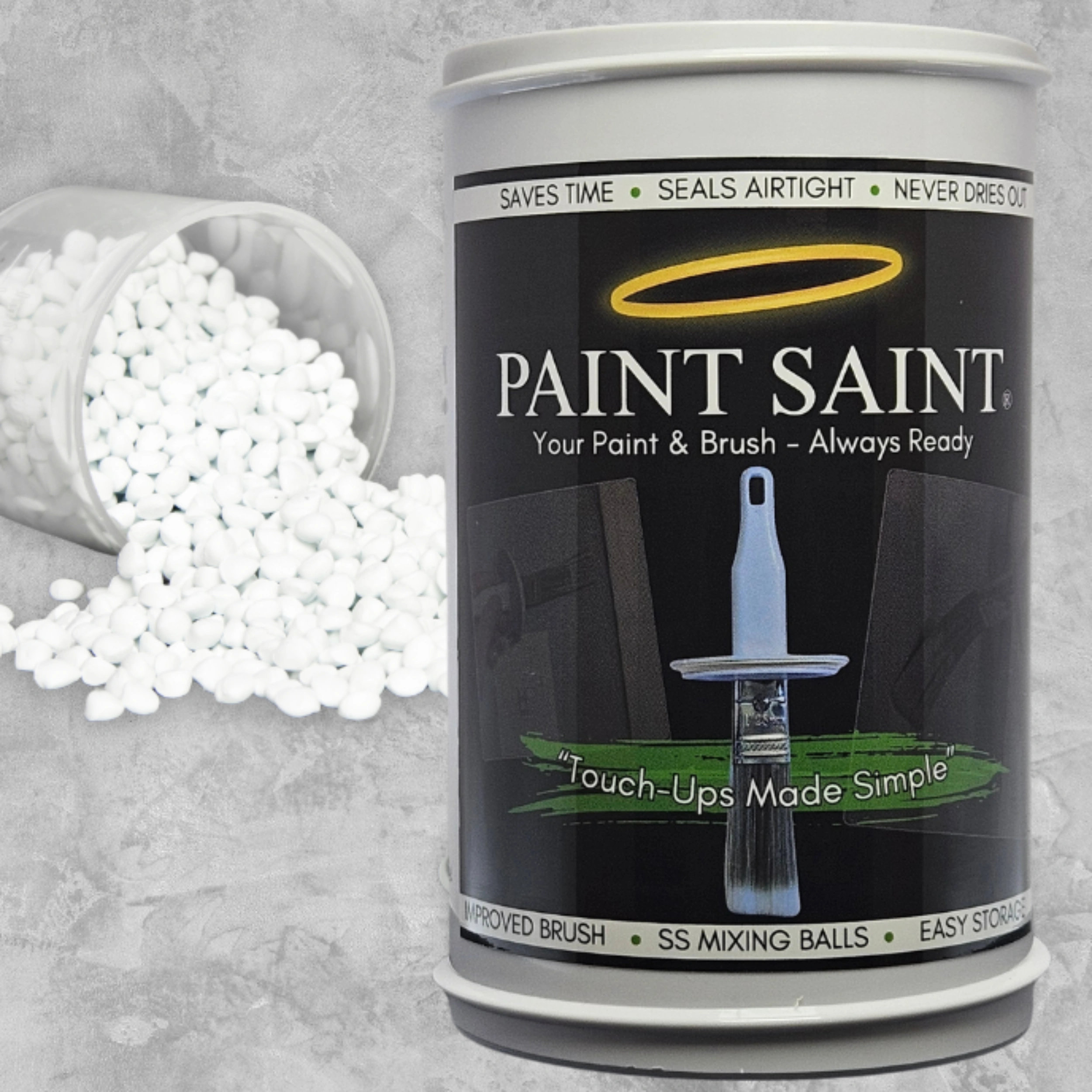 Paint Saint - ABS plastic The Paint Saint - Made from durable ABS plastic.
